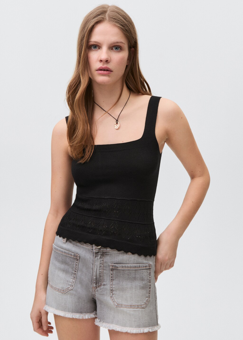 Essential cotton top - Black