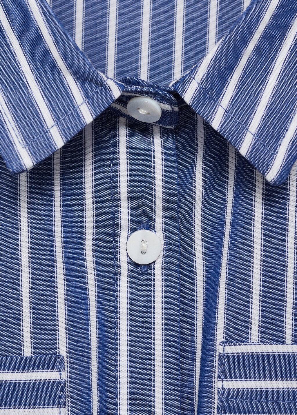 Striped long jumpsuit - Dark Navy