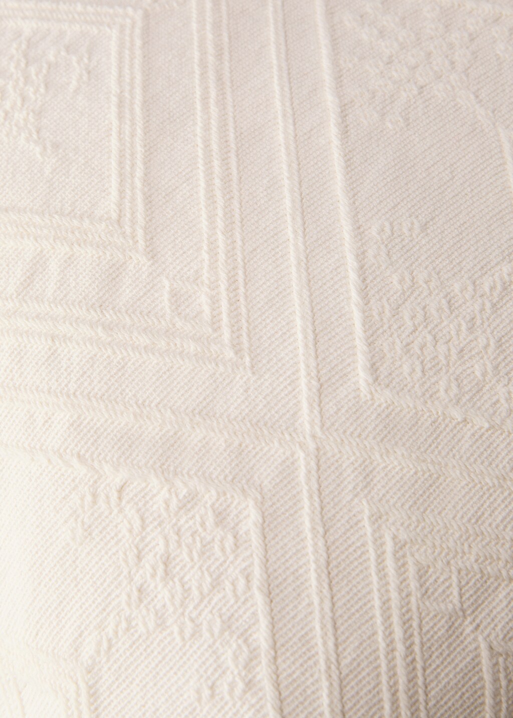 Geometric design cushion cover - Sand