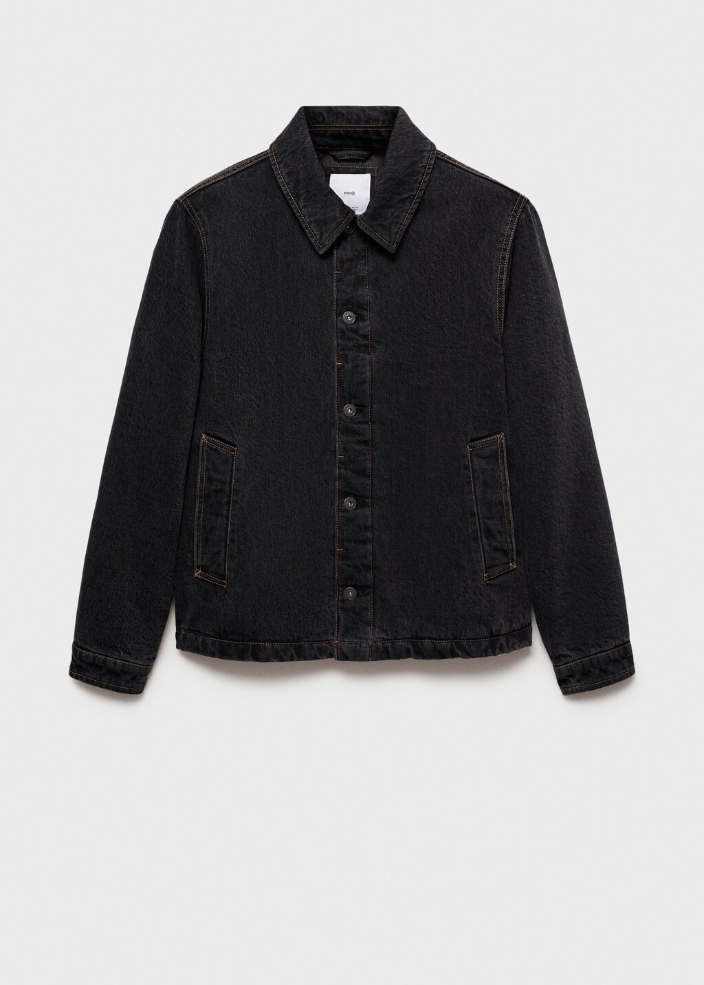 Dark-wash denim jacket - Open Grey