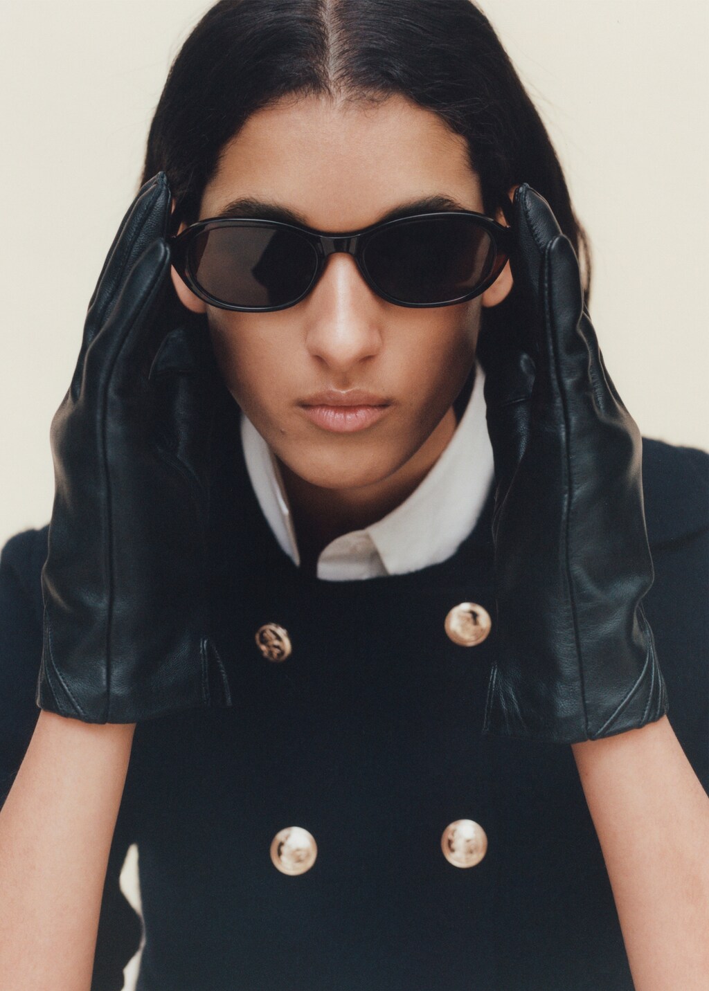 Oval frame sunglasses - Chocolate