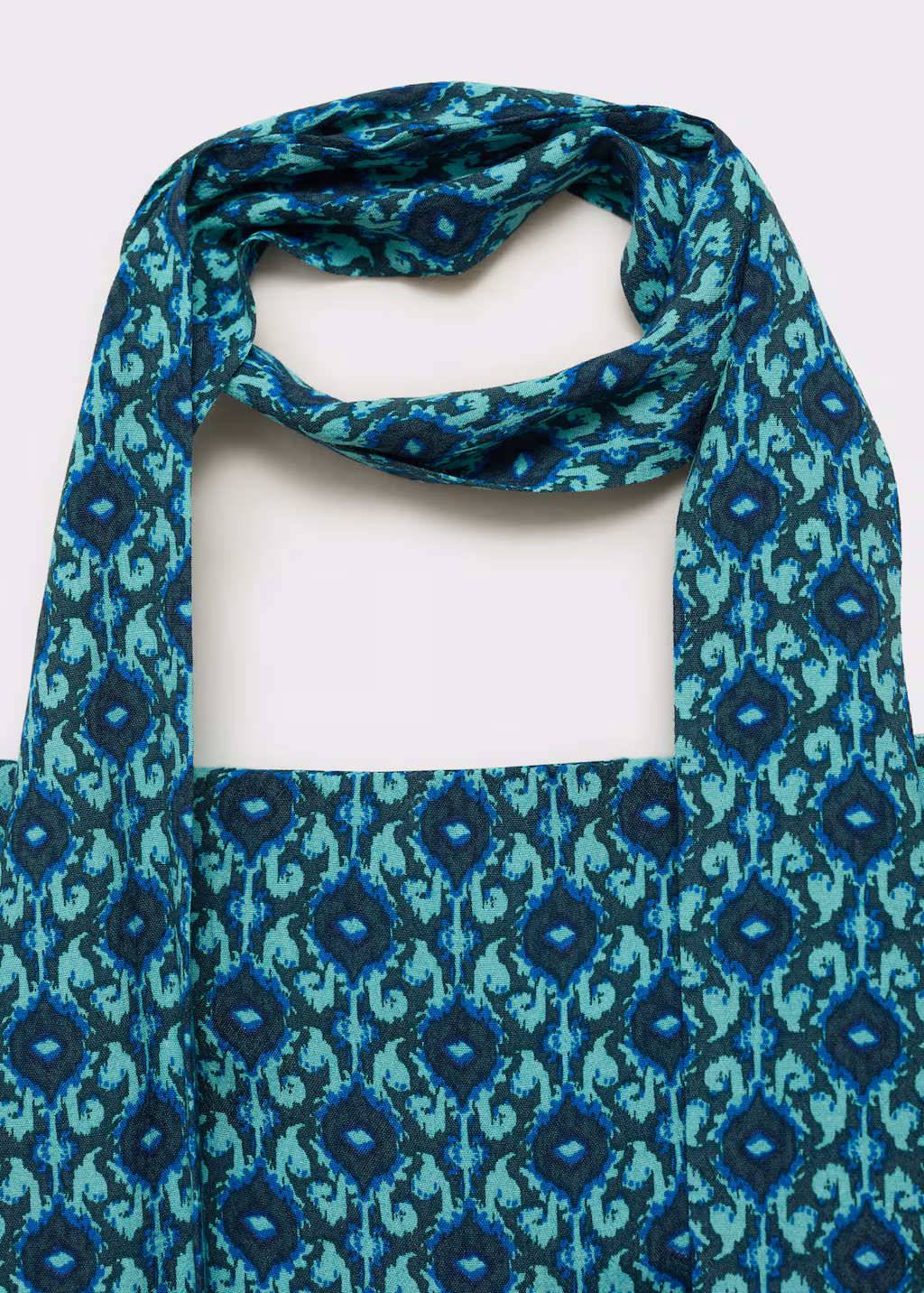 Long printed jumpsuit - Turquoise