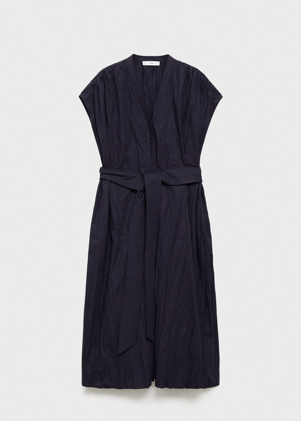 Textured bow dress - Black