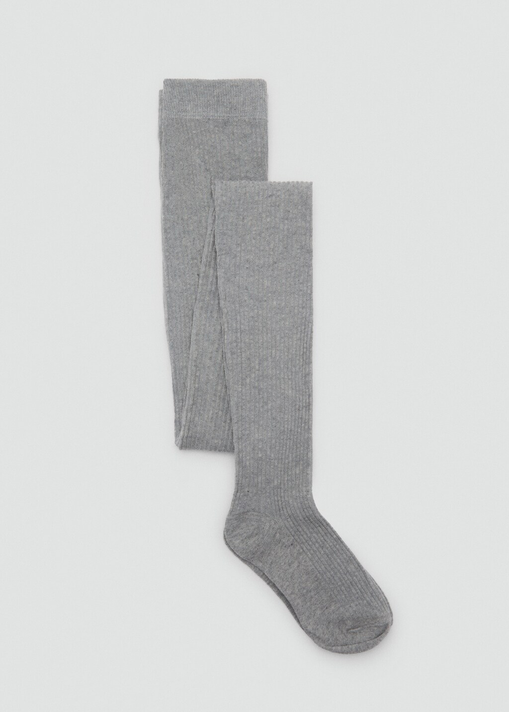 Ribbed tights - Light Heather Grey