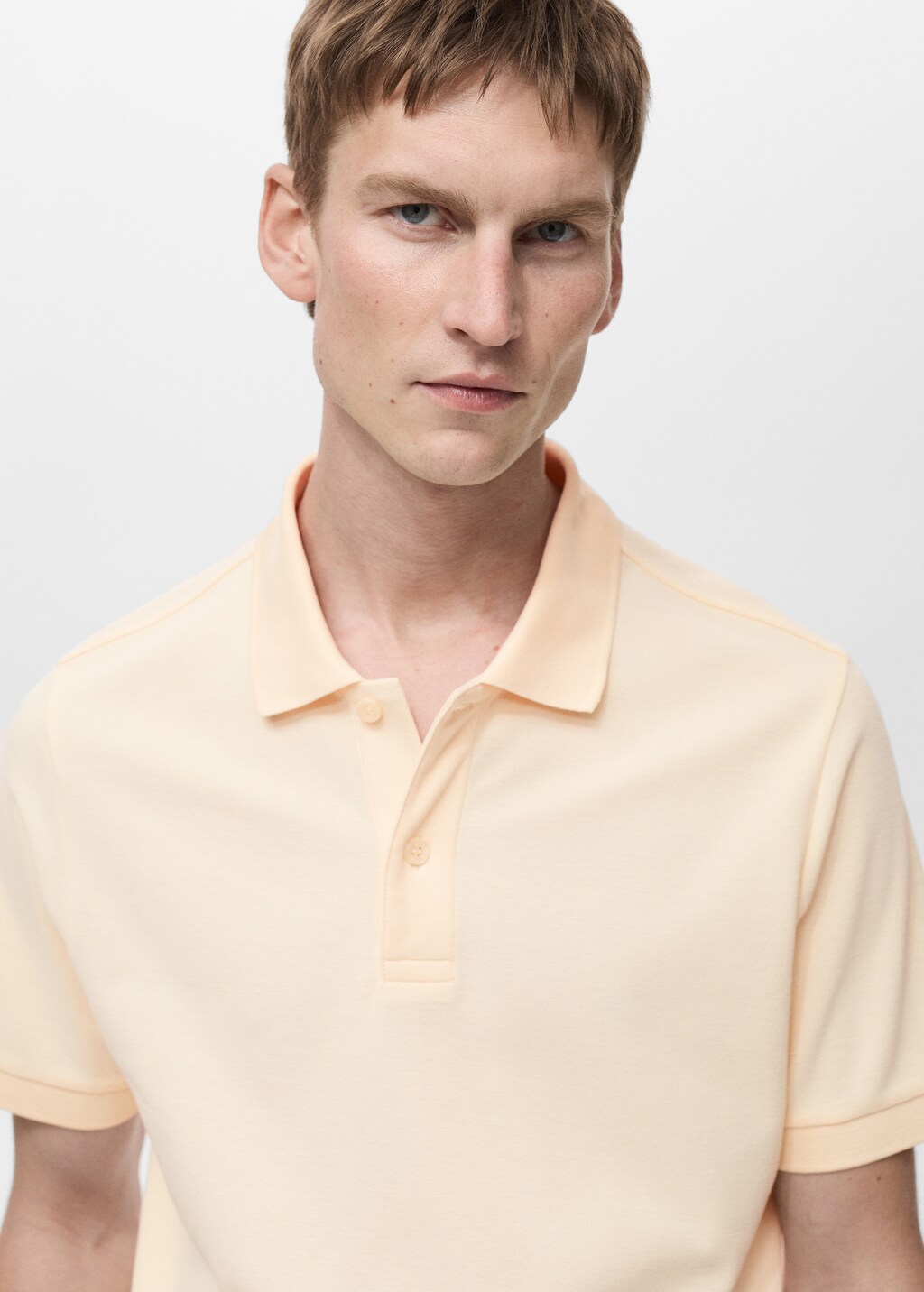 Regular-fit cotton piqué polo shirt - Dark Green