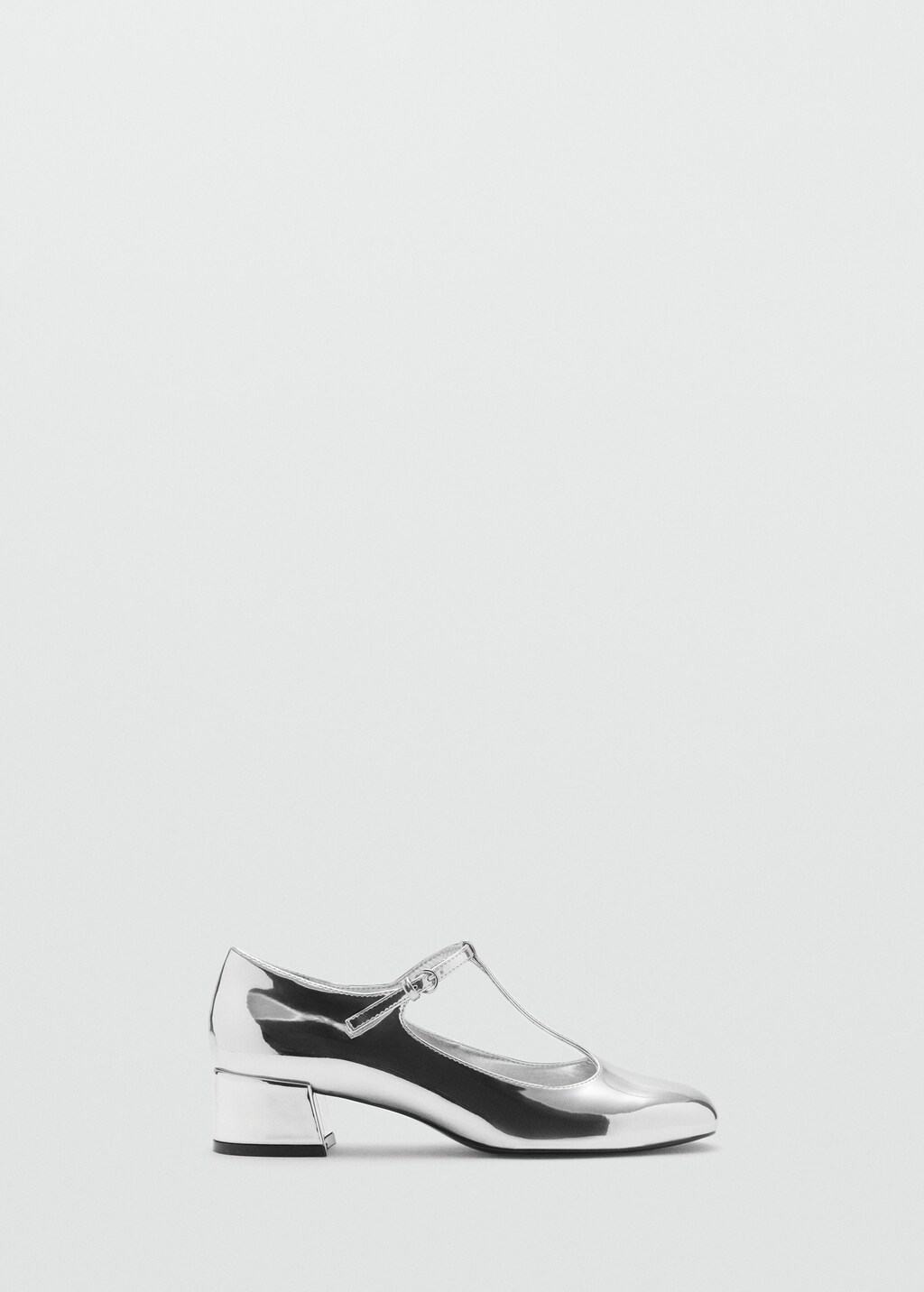 Metallic heel shoes - Silver