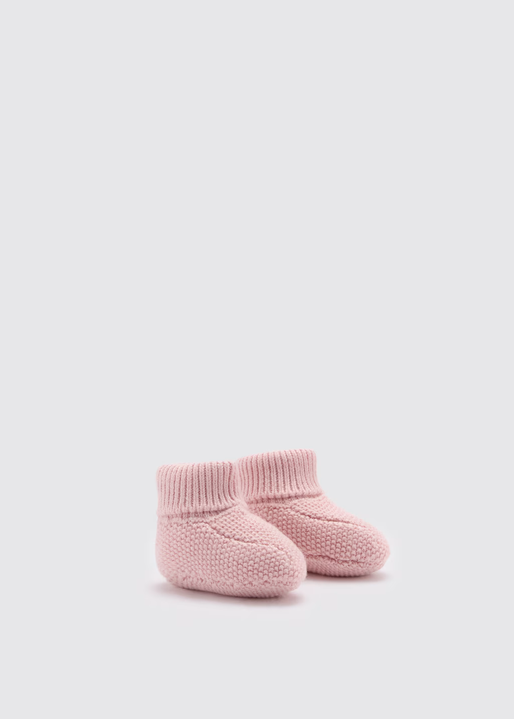 Knit bootees - Medium Heather Grey