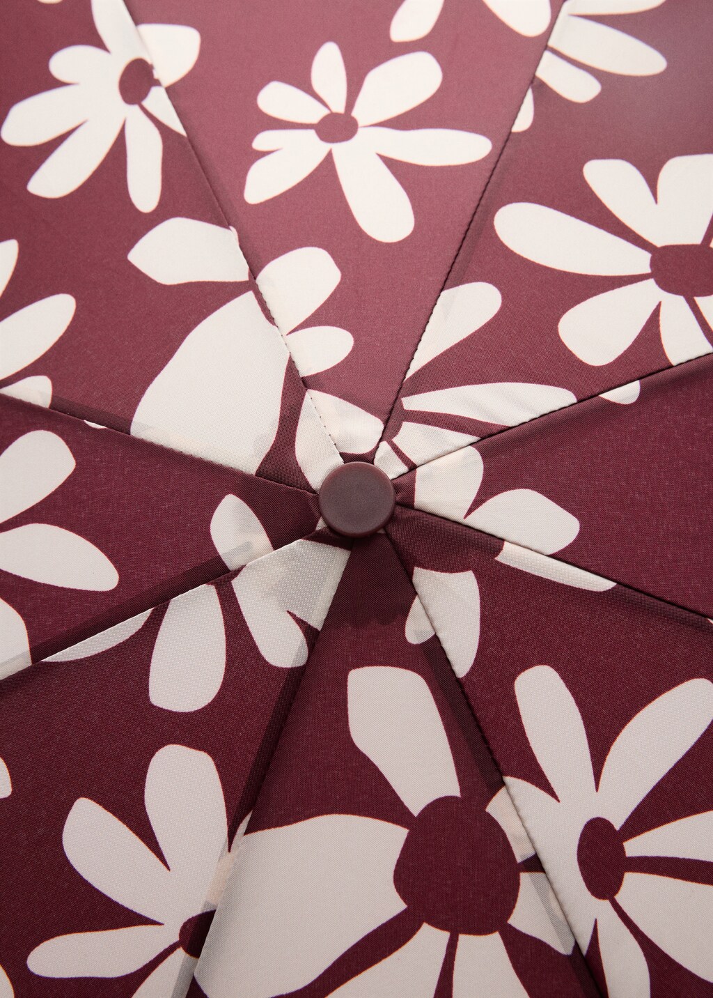 Flower print umbrella - Burgundy