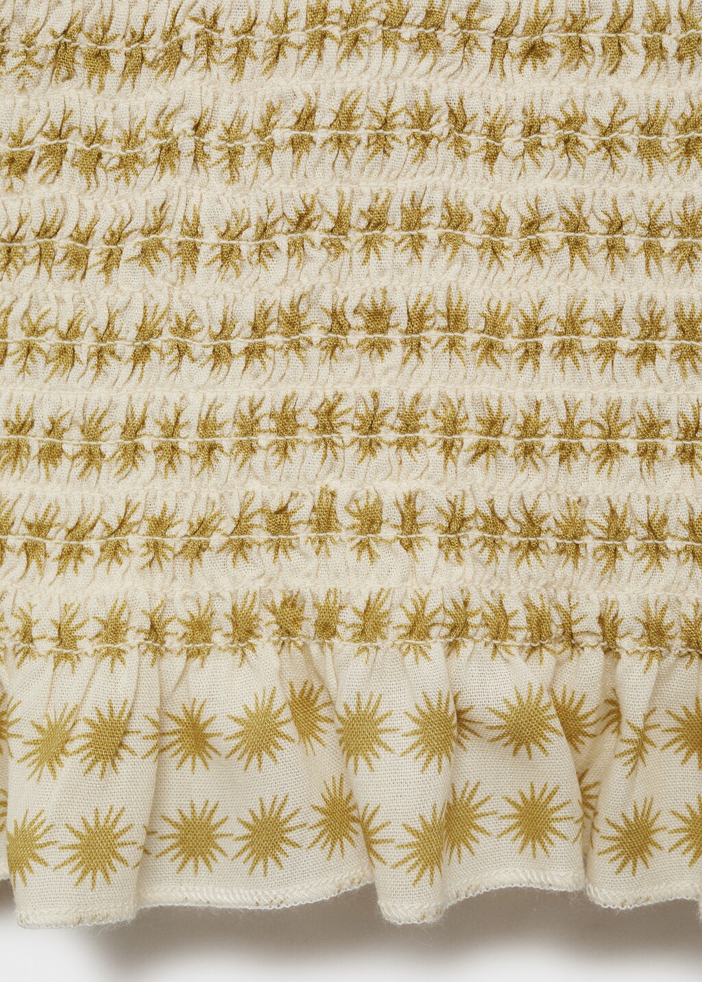 Ruffles printed blouse - Off White