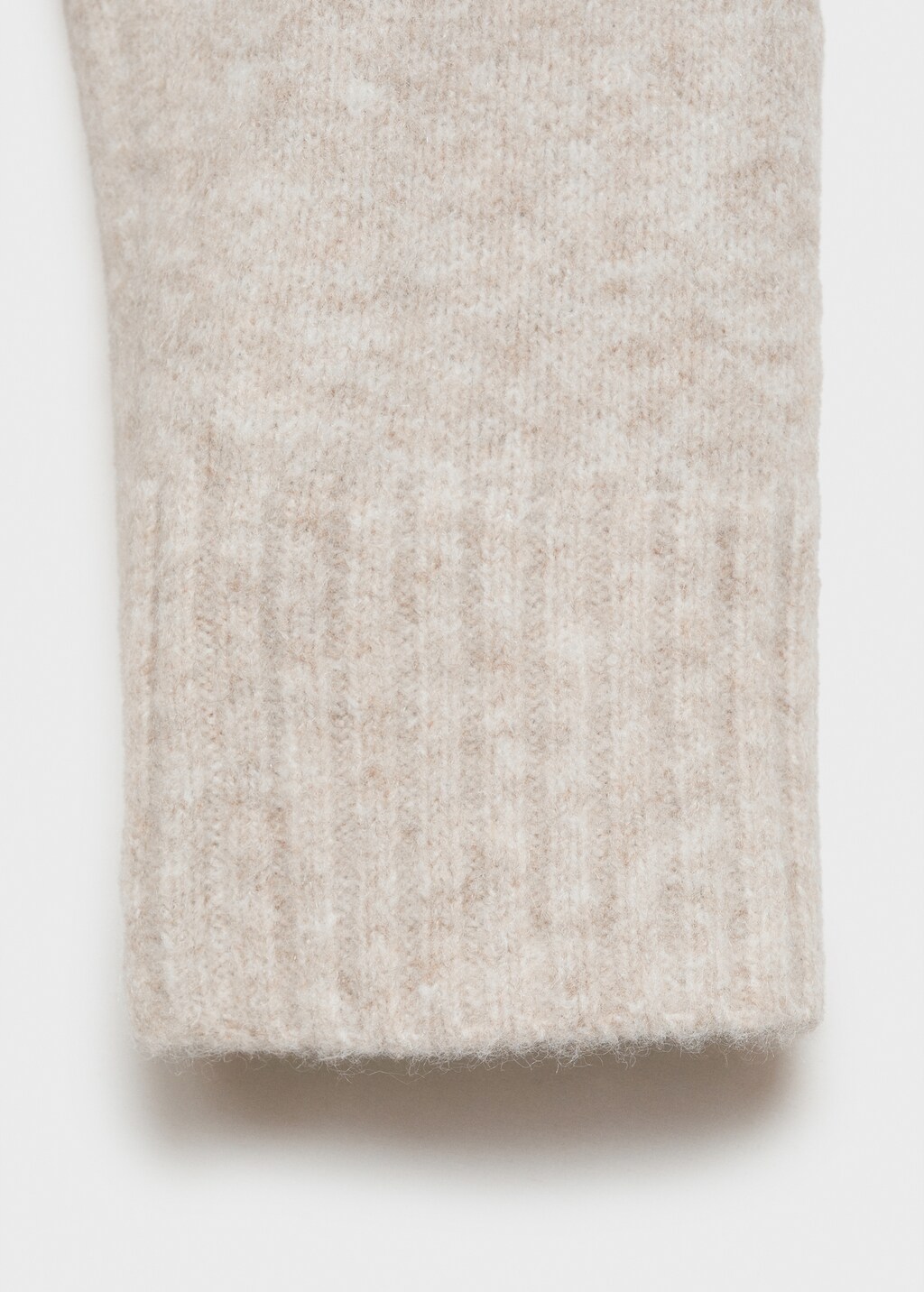 Round-neck knitted sweater - Grey