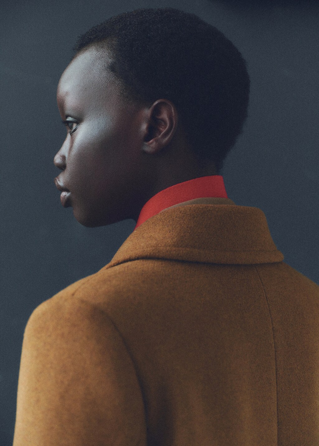 Lapels wool coat - Black