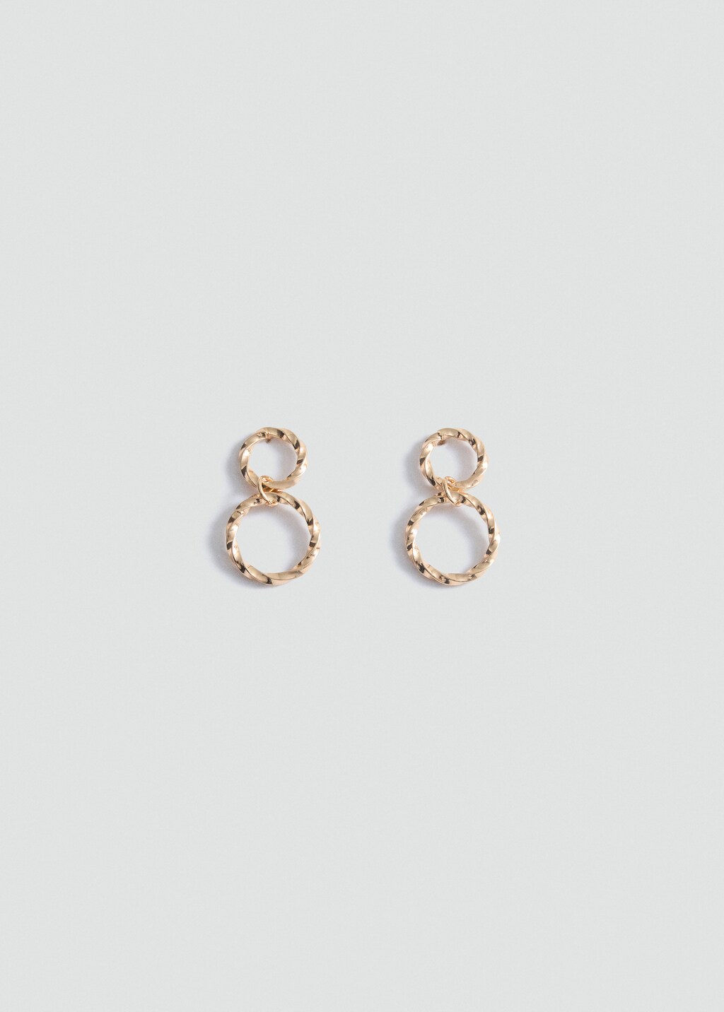 Intertwined hoop earrings - Gold