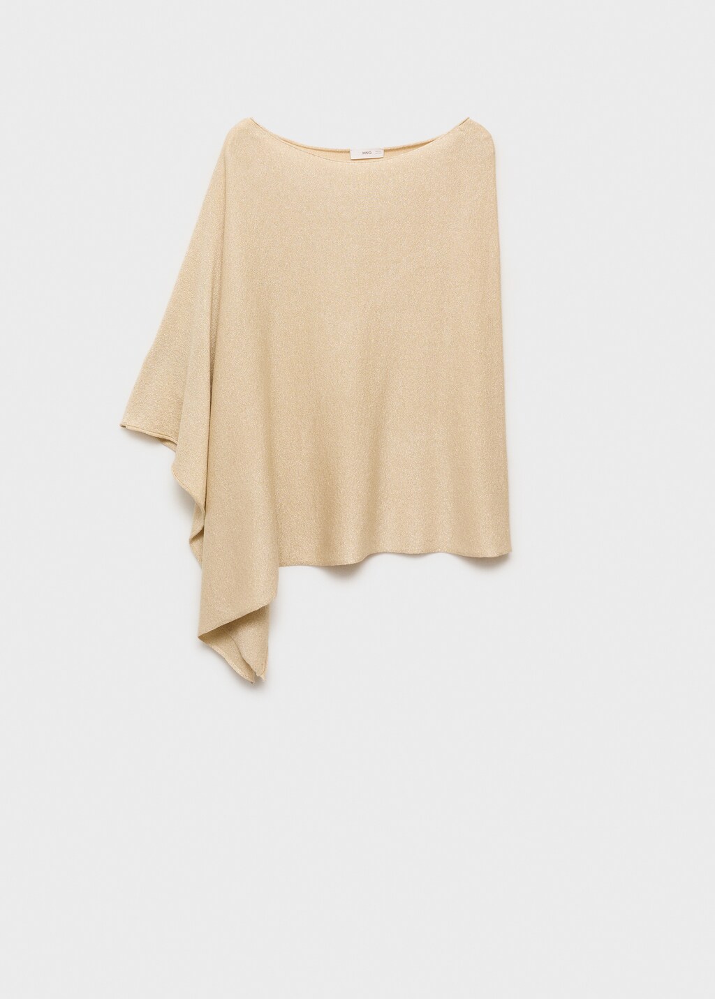 Lurex knitted cape - Gold