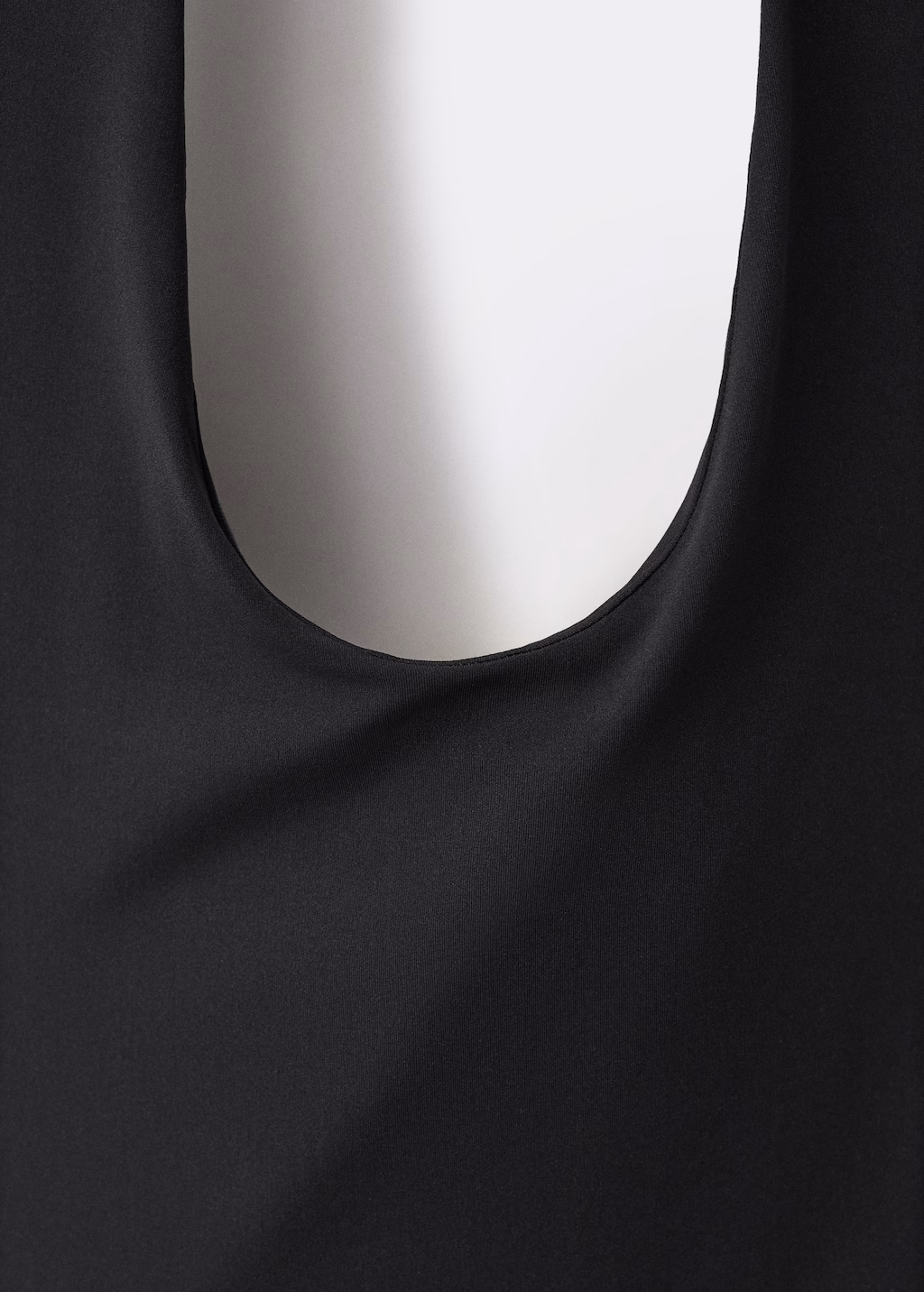 Open-back halter bodysuit - Black