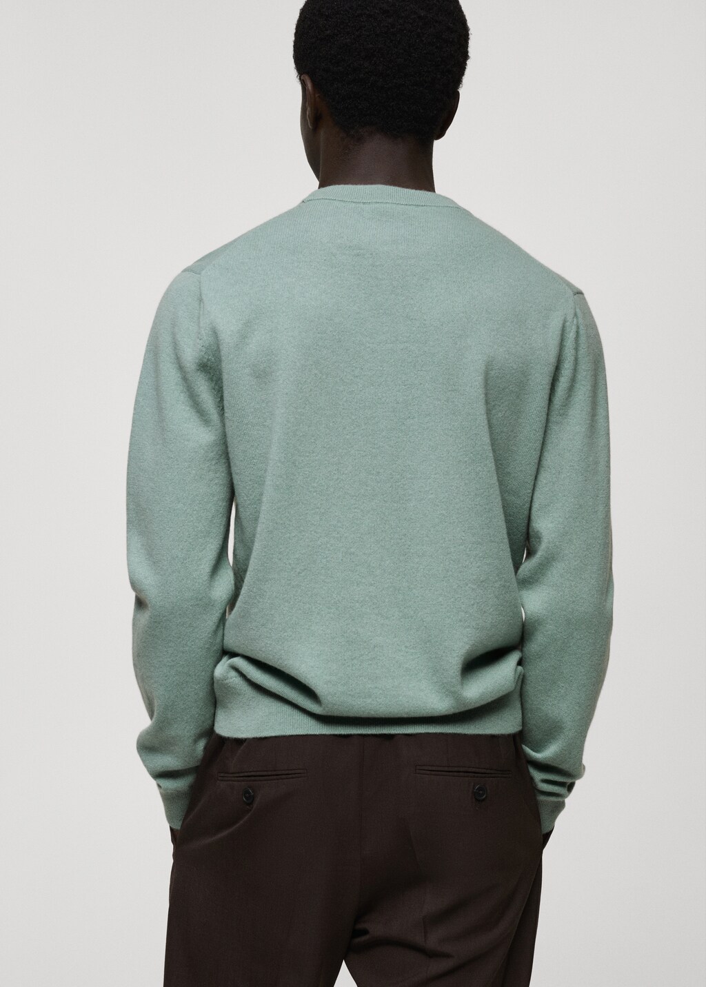 100% cashmere regular-fit sweater - Pastel Green