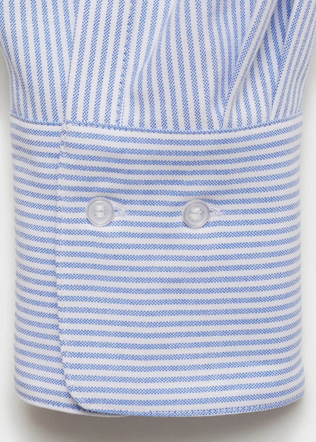 Striped cotton shirt - Sky Blue
