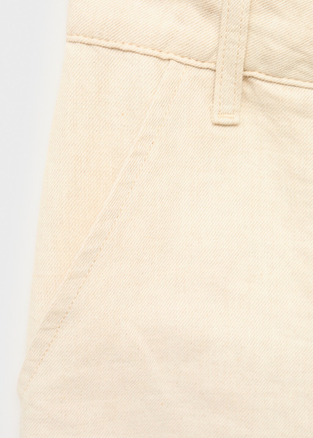 Linen cargo trousers with puffed hem - Light/Pastel Grey