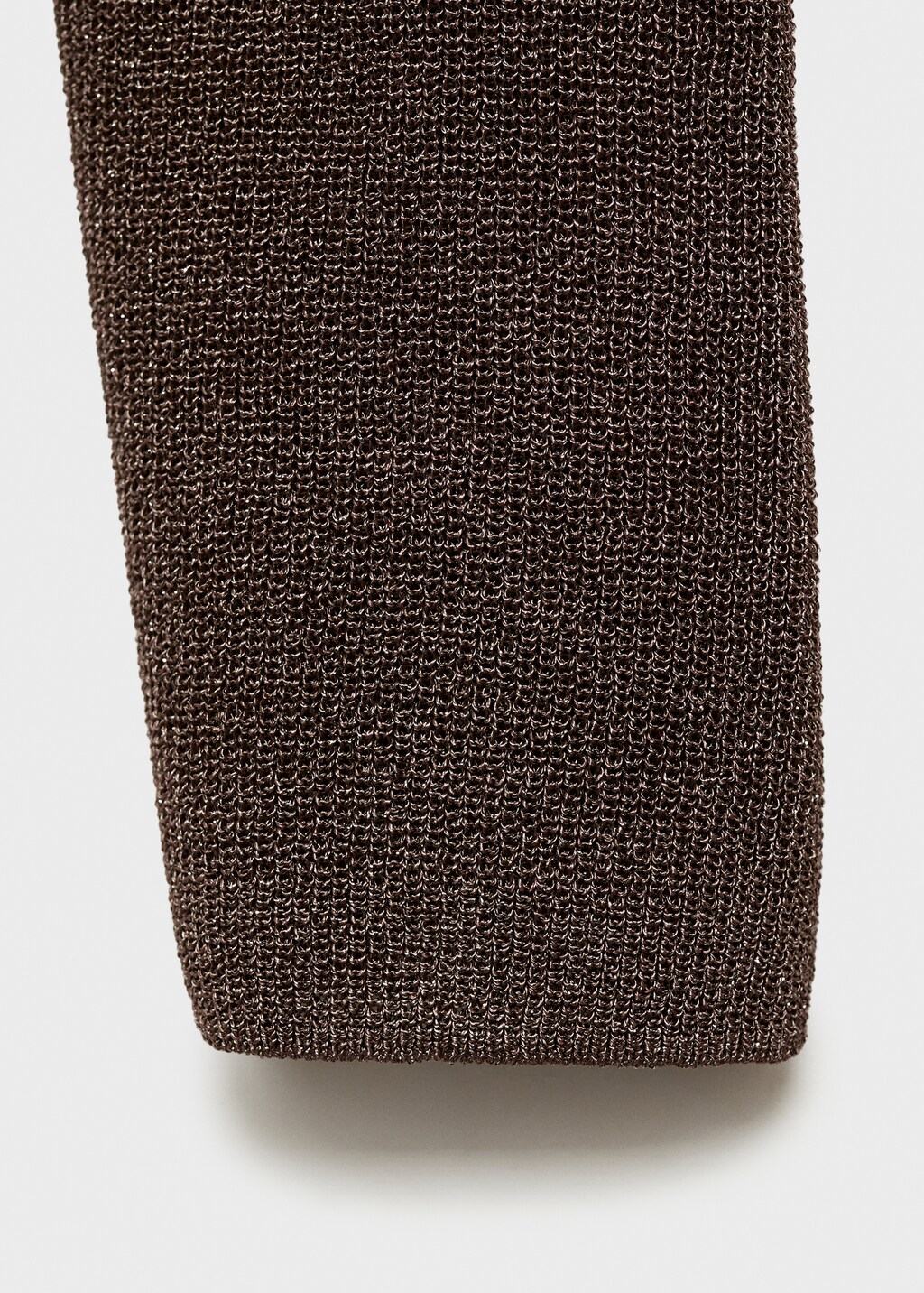 V-neck lurex sweater - Green