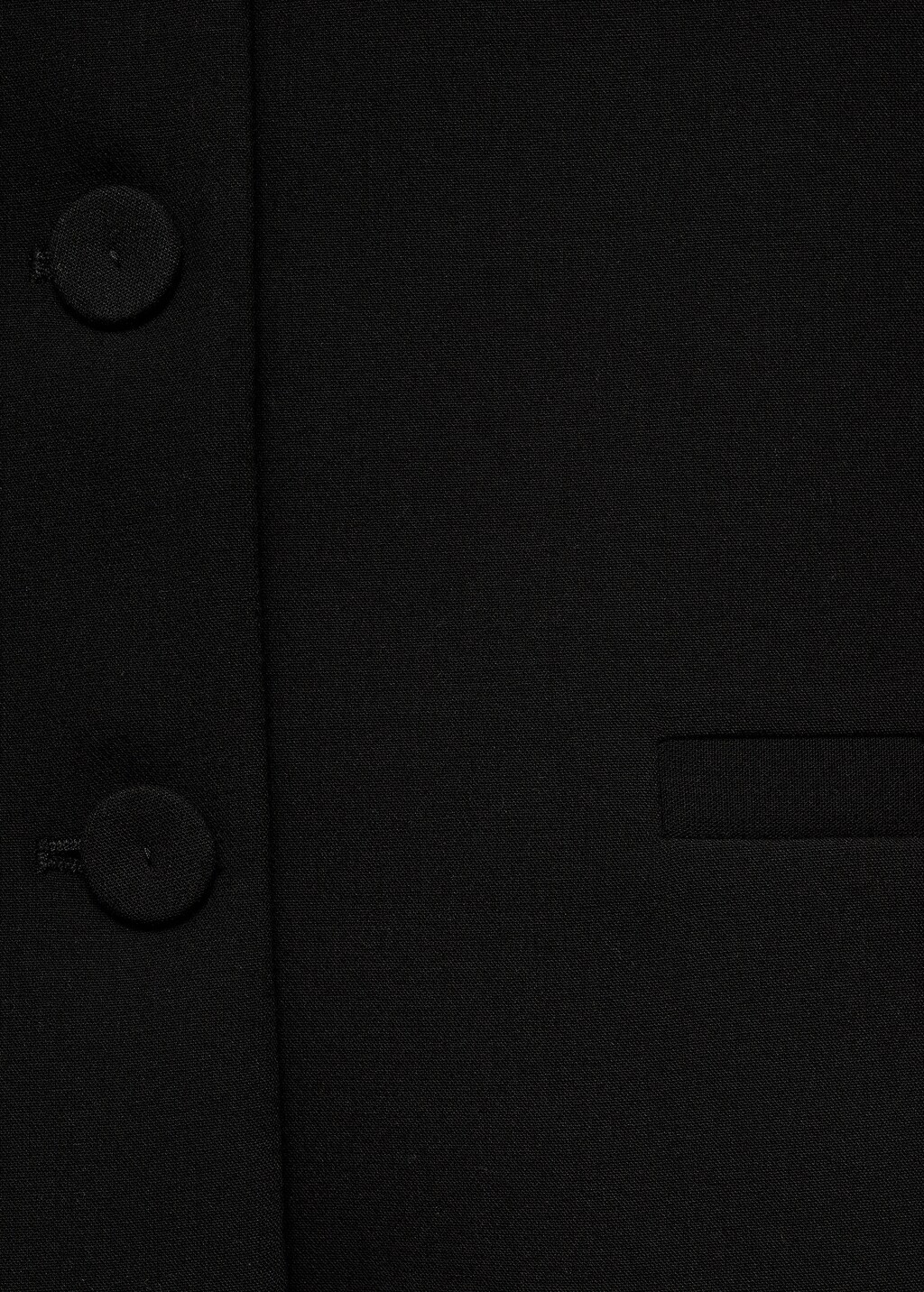 Lapel suit jacket - Black