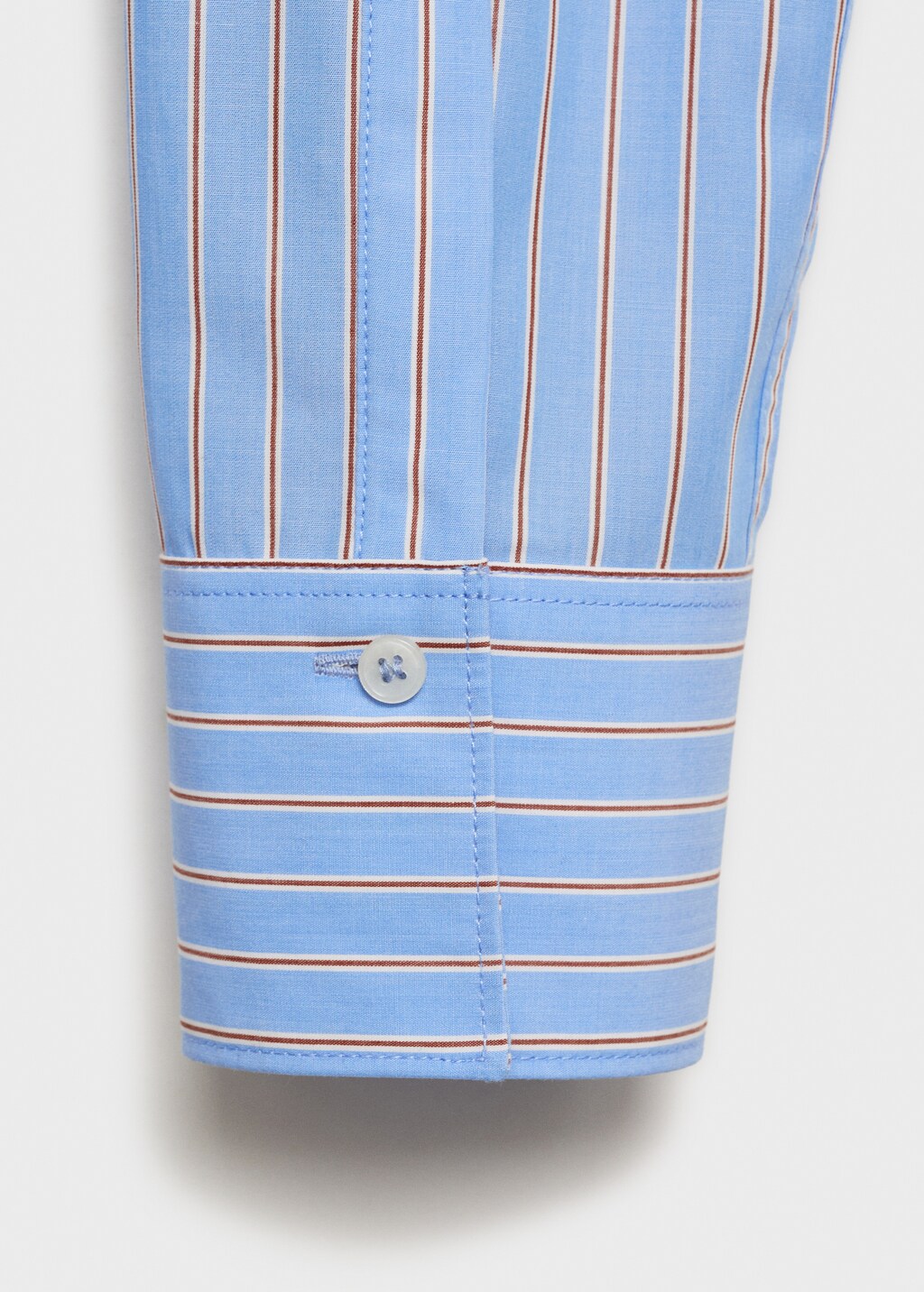 Regular cotton lyocell-blend shirt - Off White