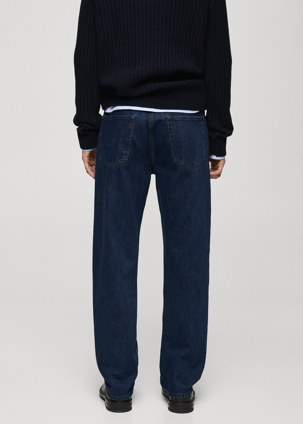 Moby straight-fit black jeans - Black denim