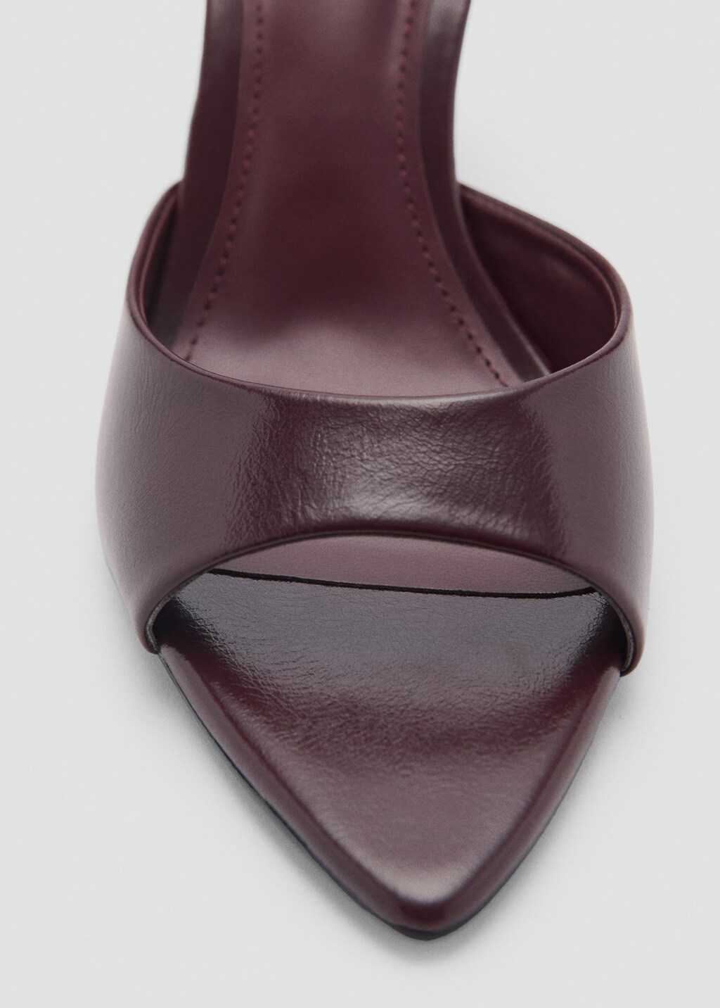 Metallic-effect heeled sandals - Copper