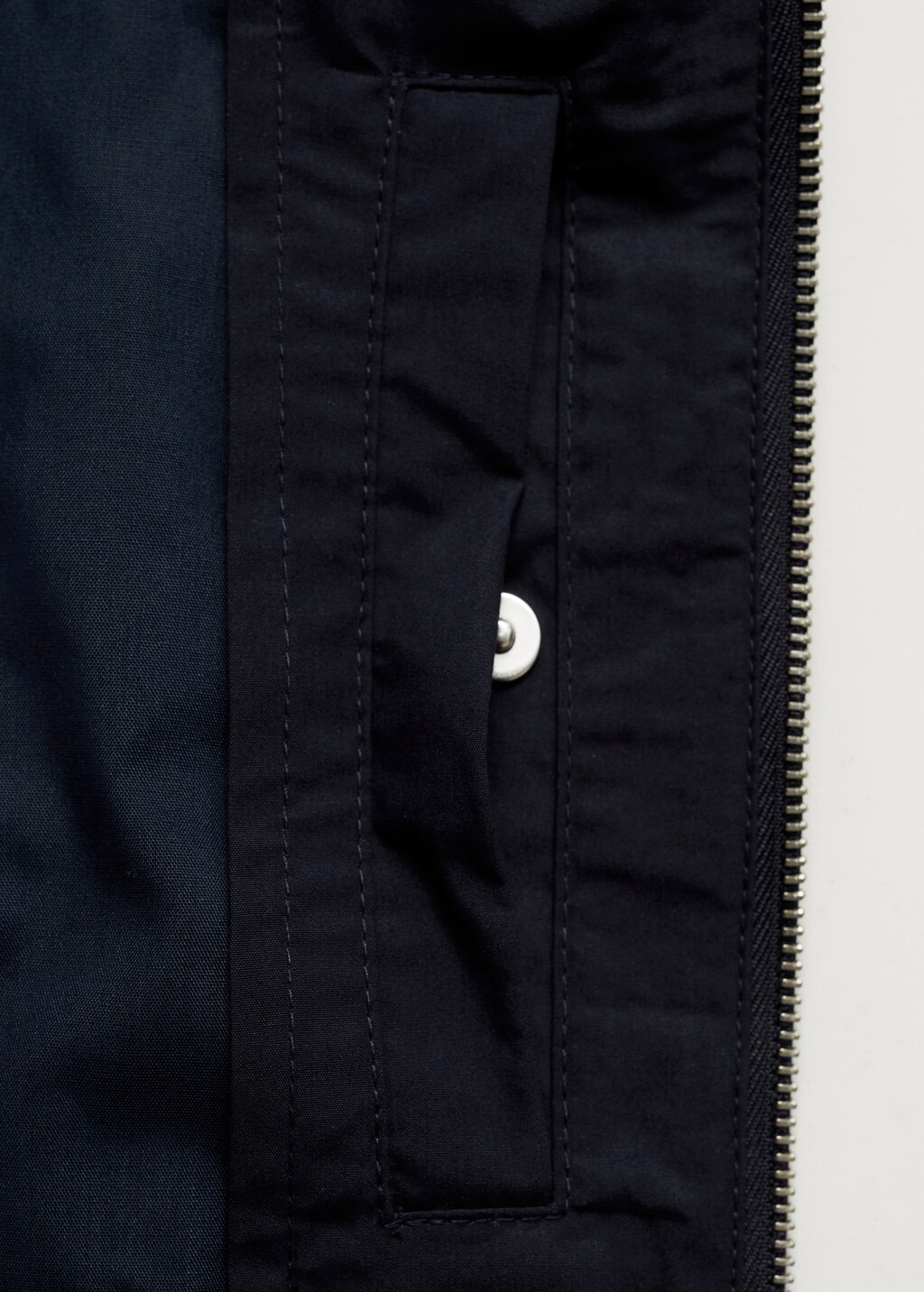 100% cotton bomber jacket - Dark Navy
