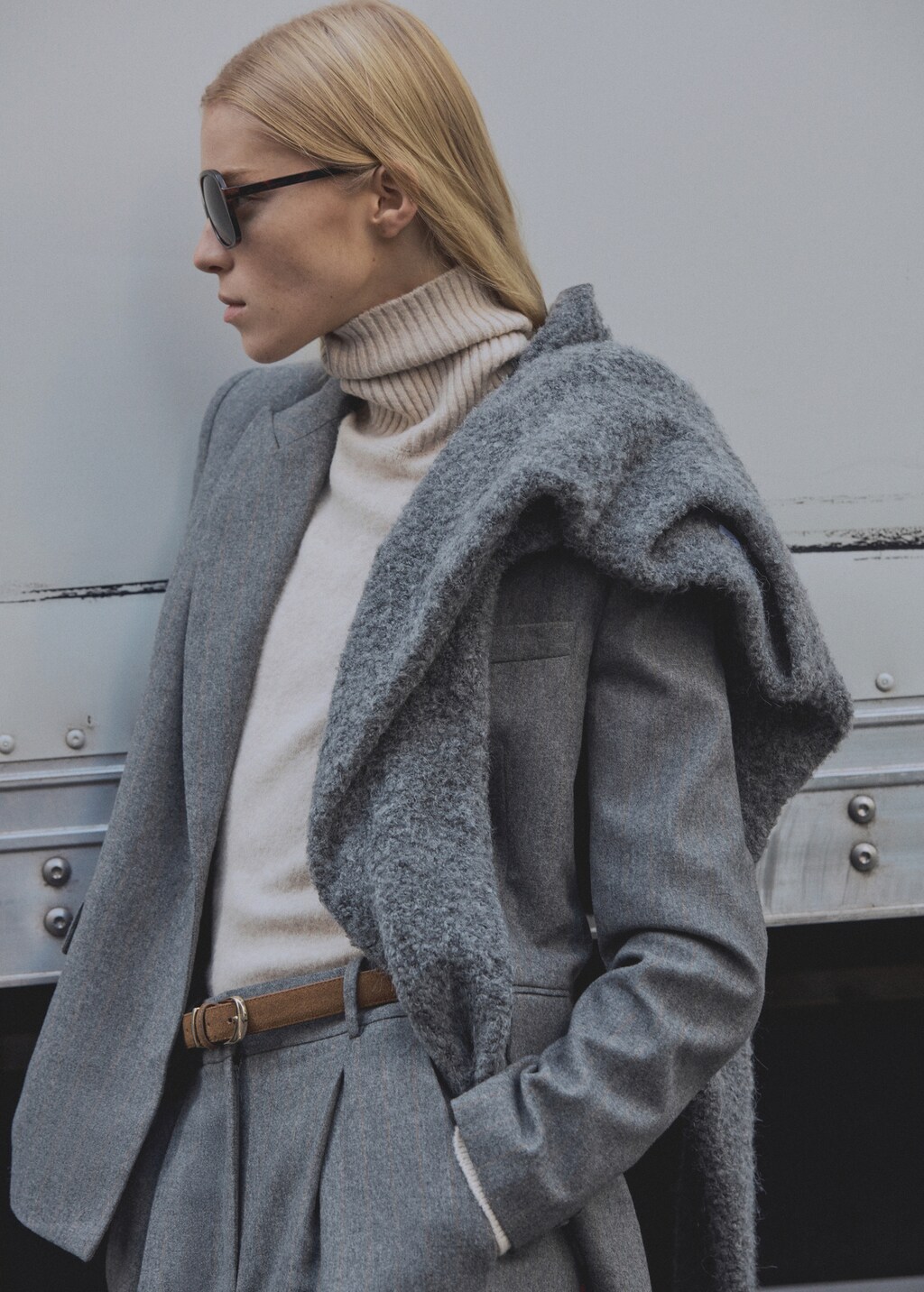 Virgin wool suit jacket - Grey