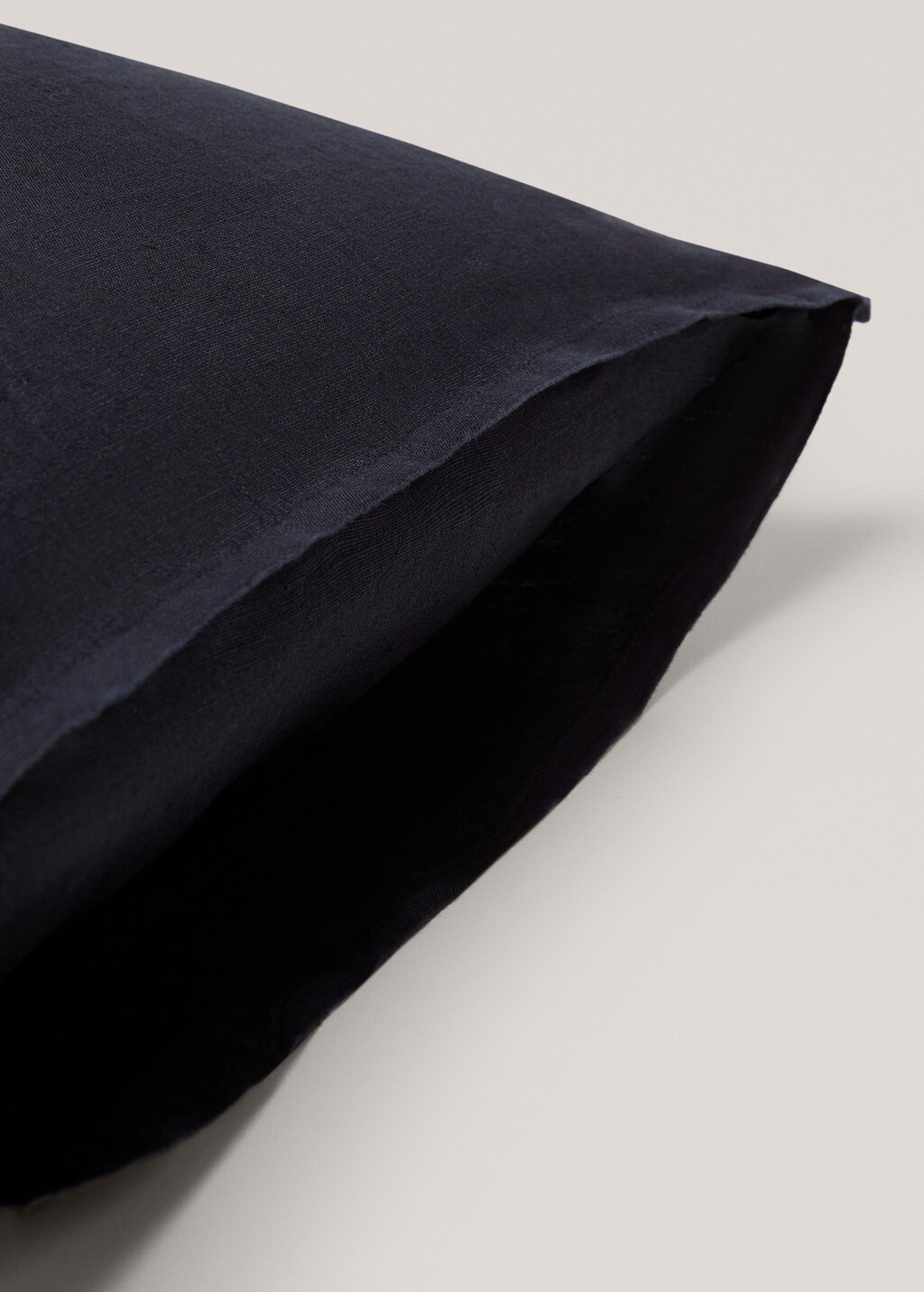 100% linen cushion cover 60x60cm - Dark Navy