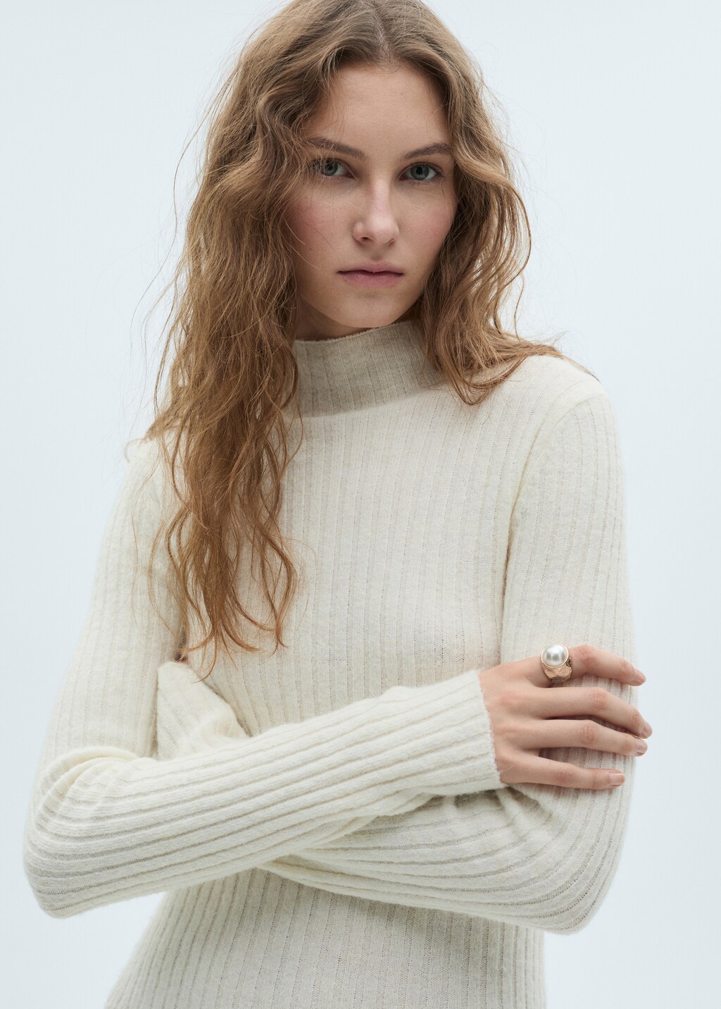 Pearl textured ring - Gold