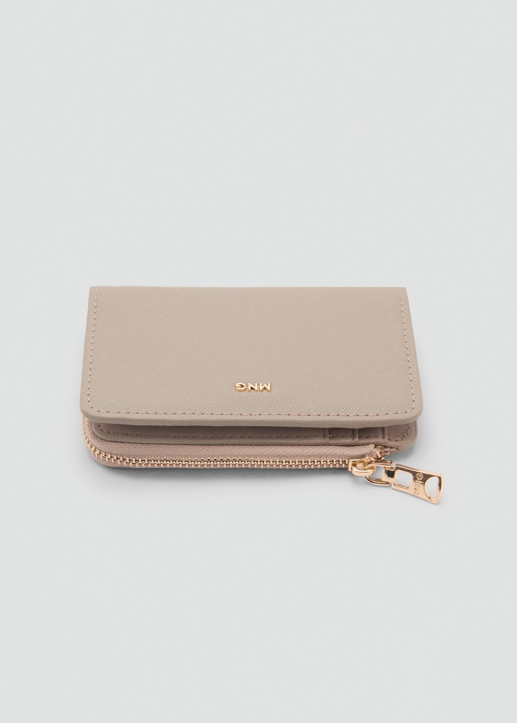 Leather-effect wallet - Off White