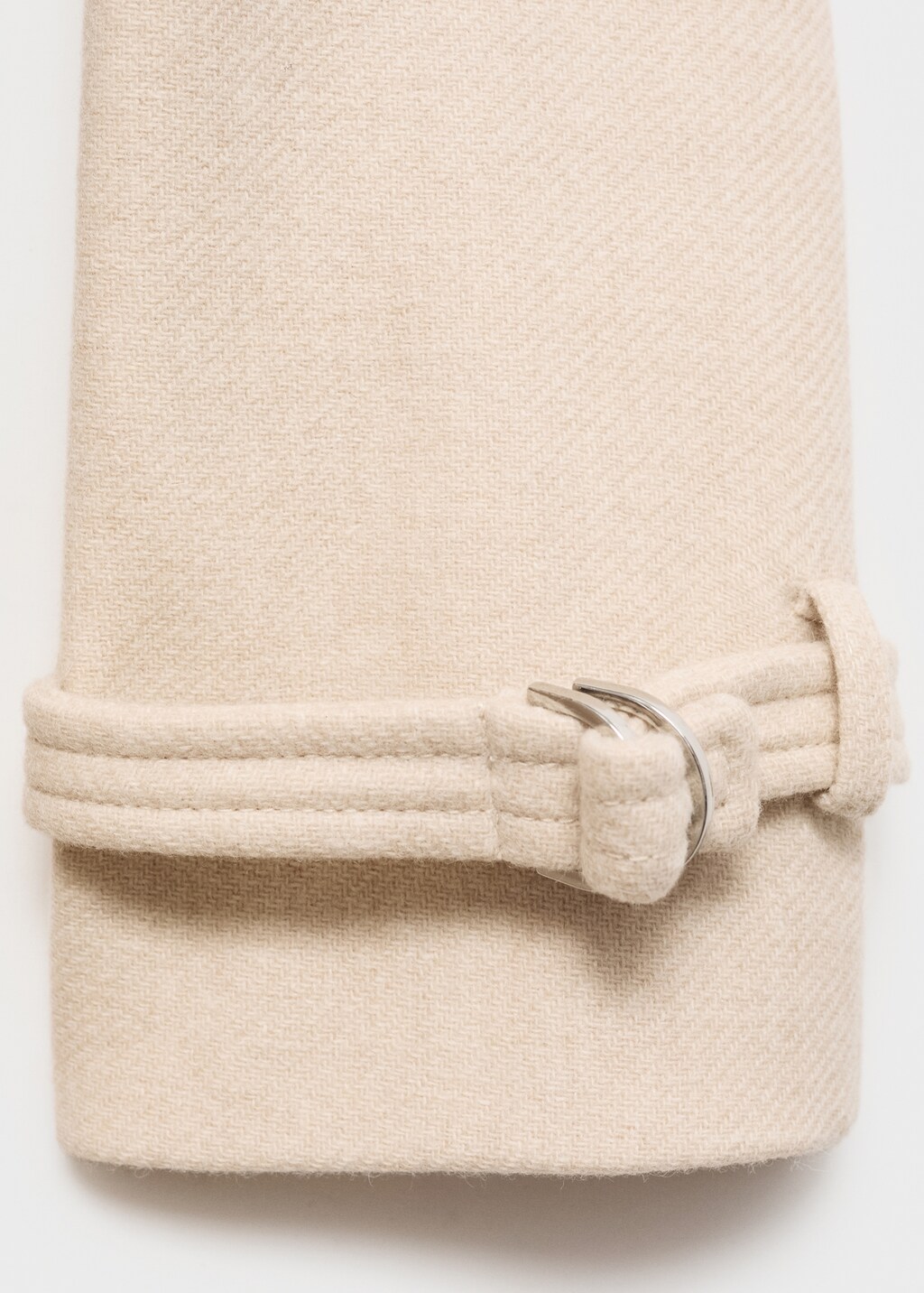 Maxi lapel Manteco wool coat - Black