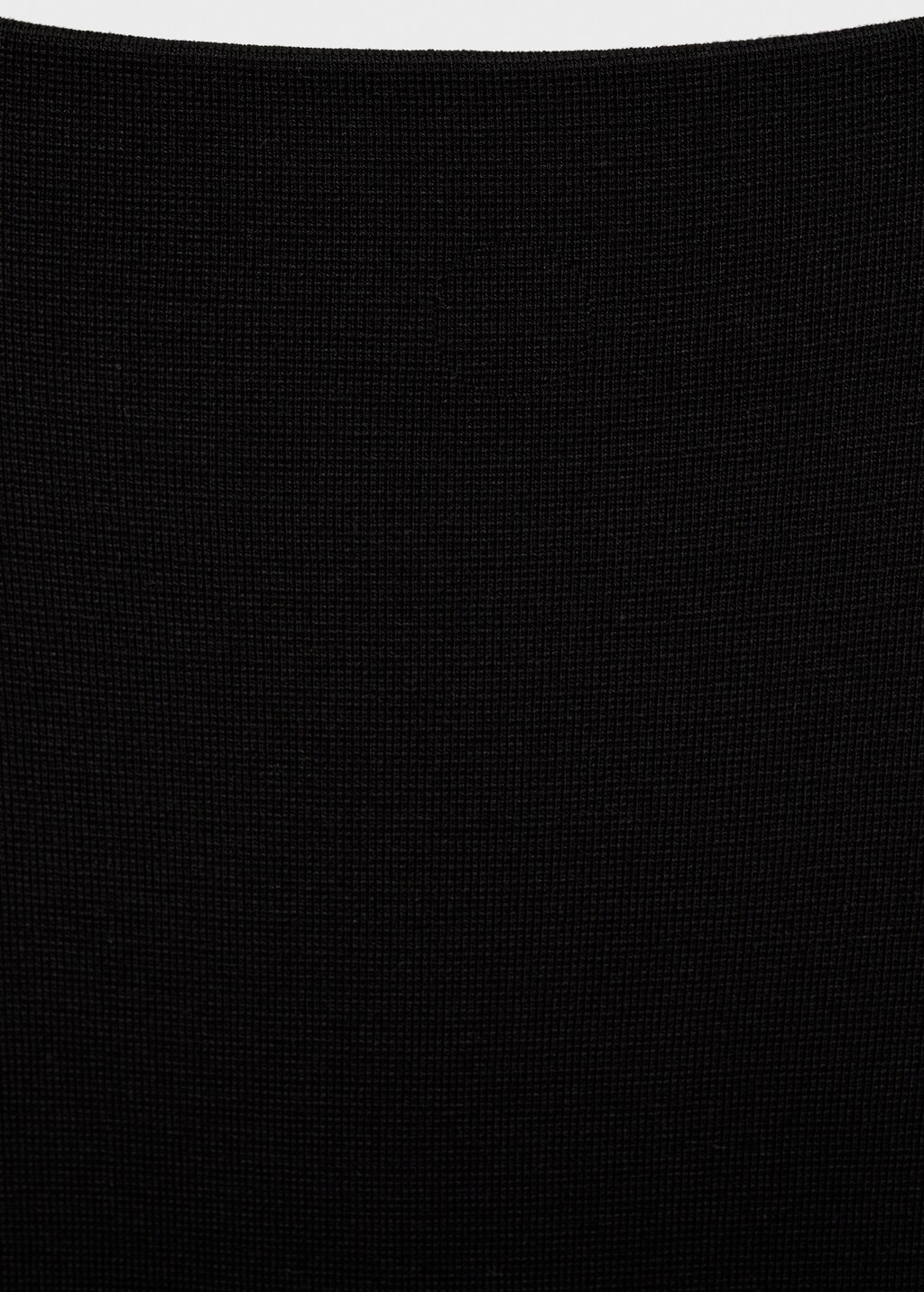 Fine knit midi skirt - Black