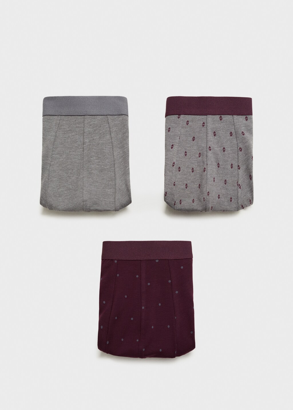 Pack of 3 cotton boxers - Blue