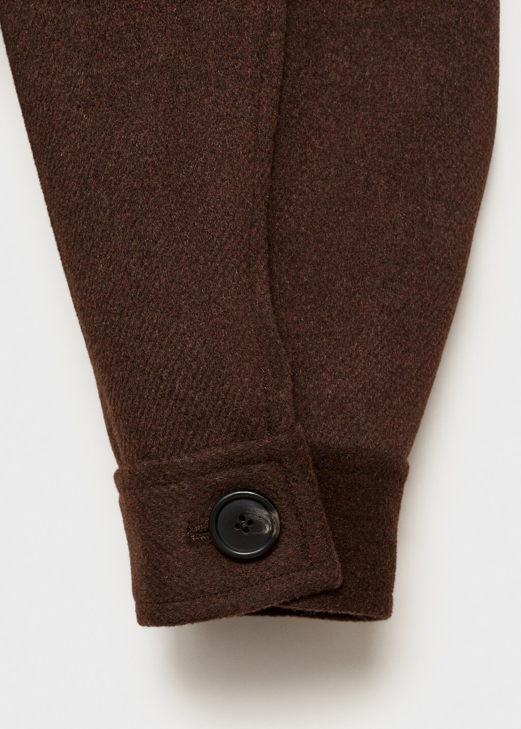 Wool jacket with pockets - Medium Brown