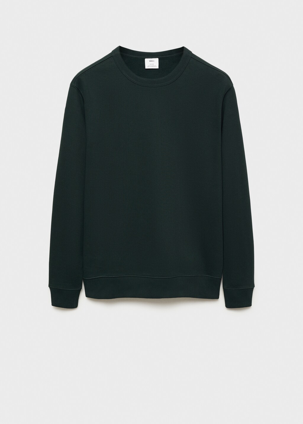 Regular-fit cotton sweatshirt - Medium Brown