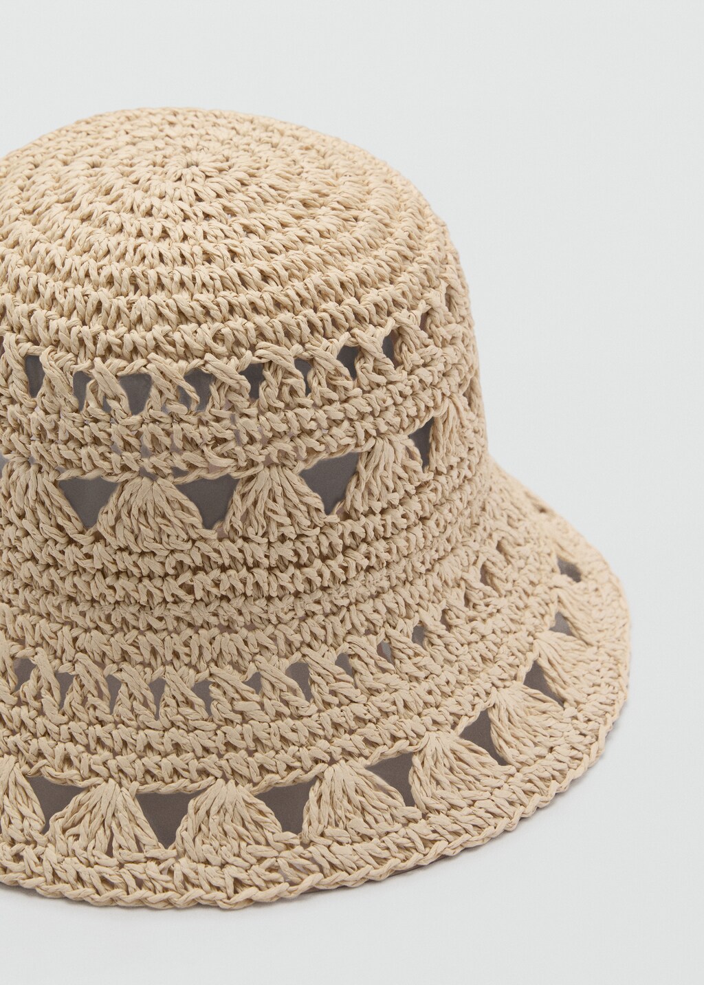 Straw bucket hat - Sand
