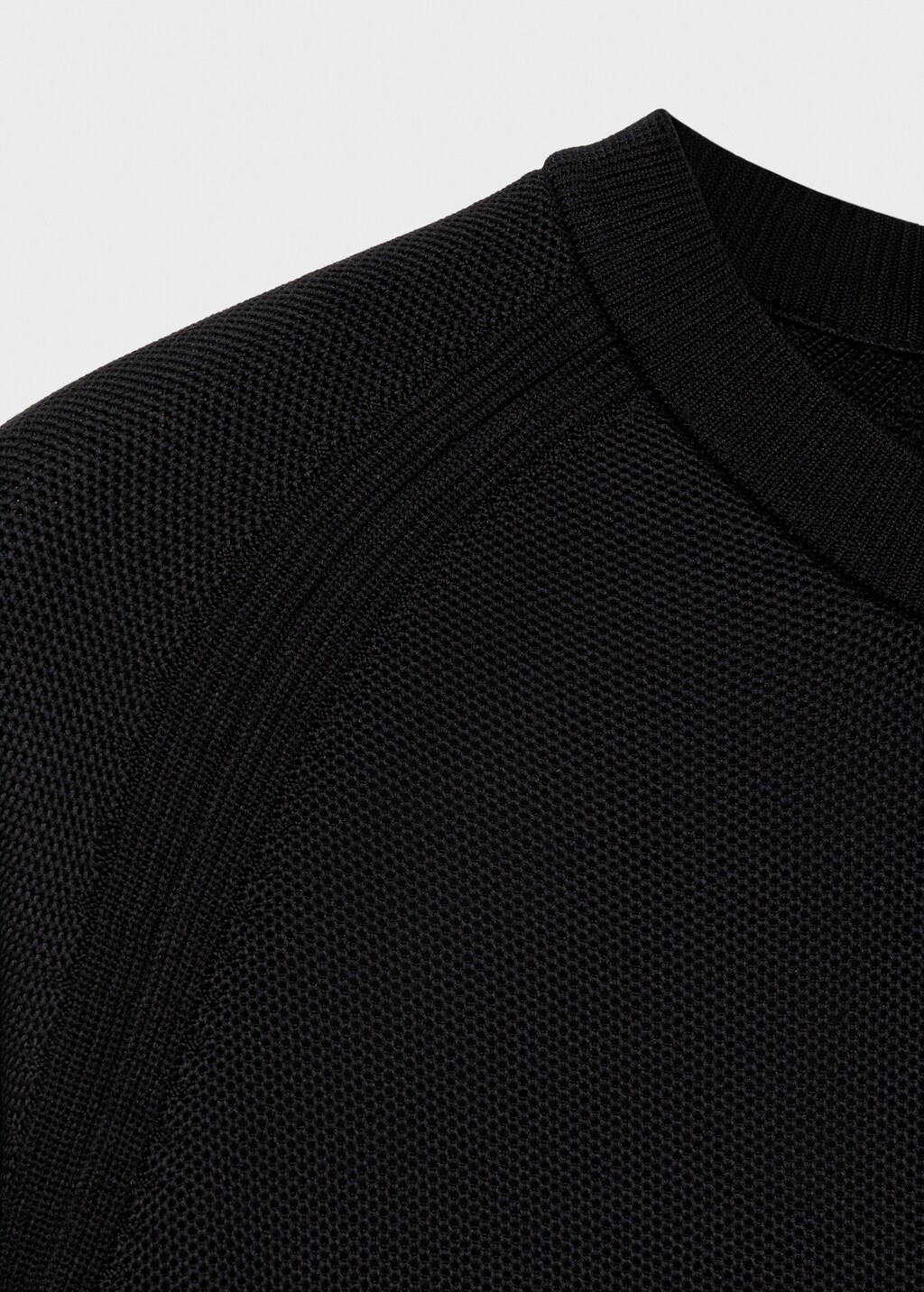 Breathable sweater with COOLMAX® technology - Black
