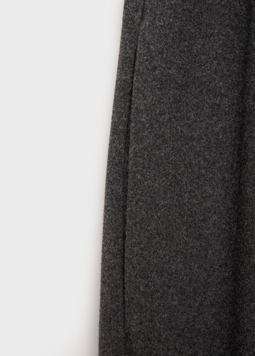 Flannel joggers with drawstring - Charcoal