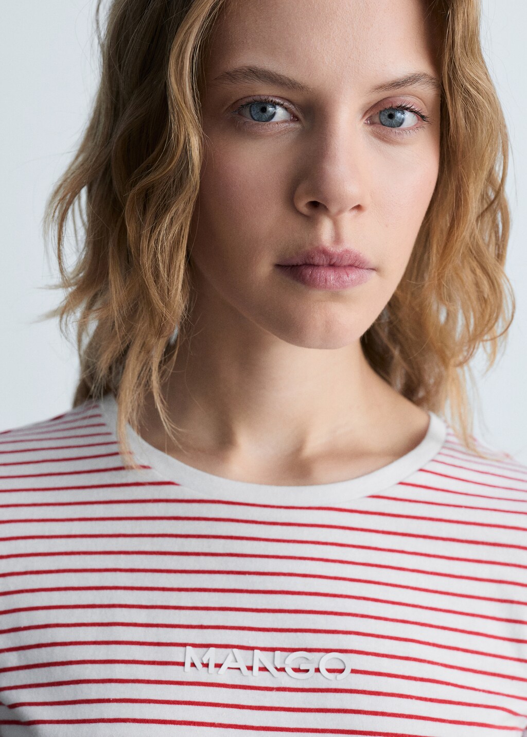 Striped logo T-shirt - Navy