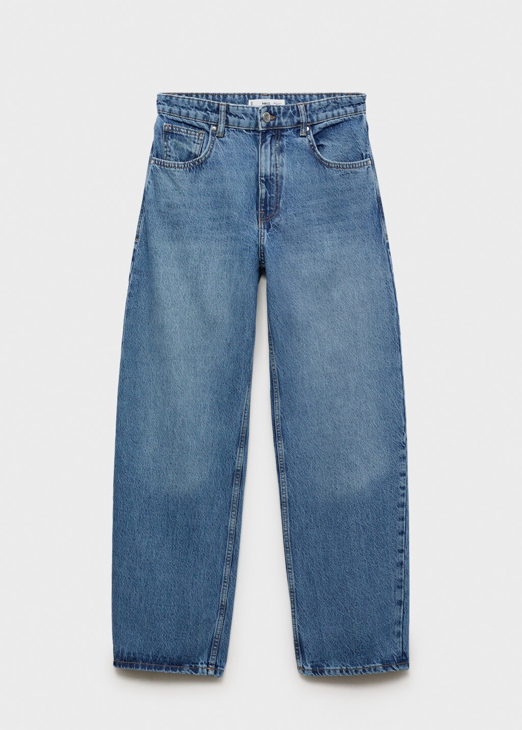 Mid-rise balloon jeans - Medium Blue