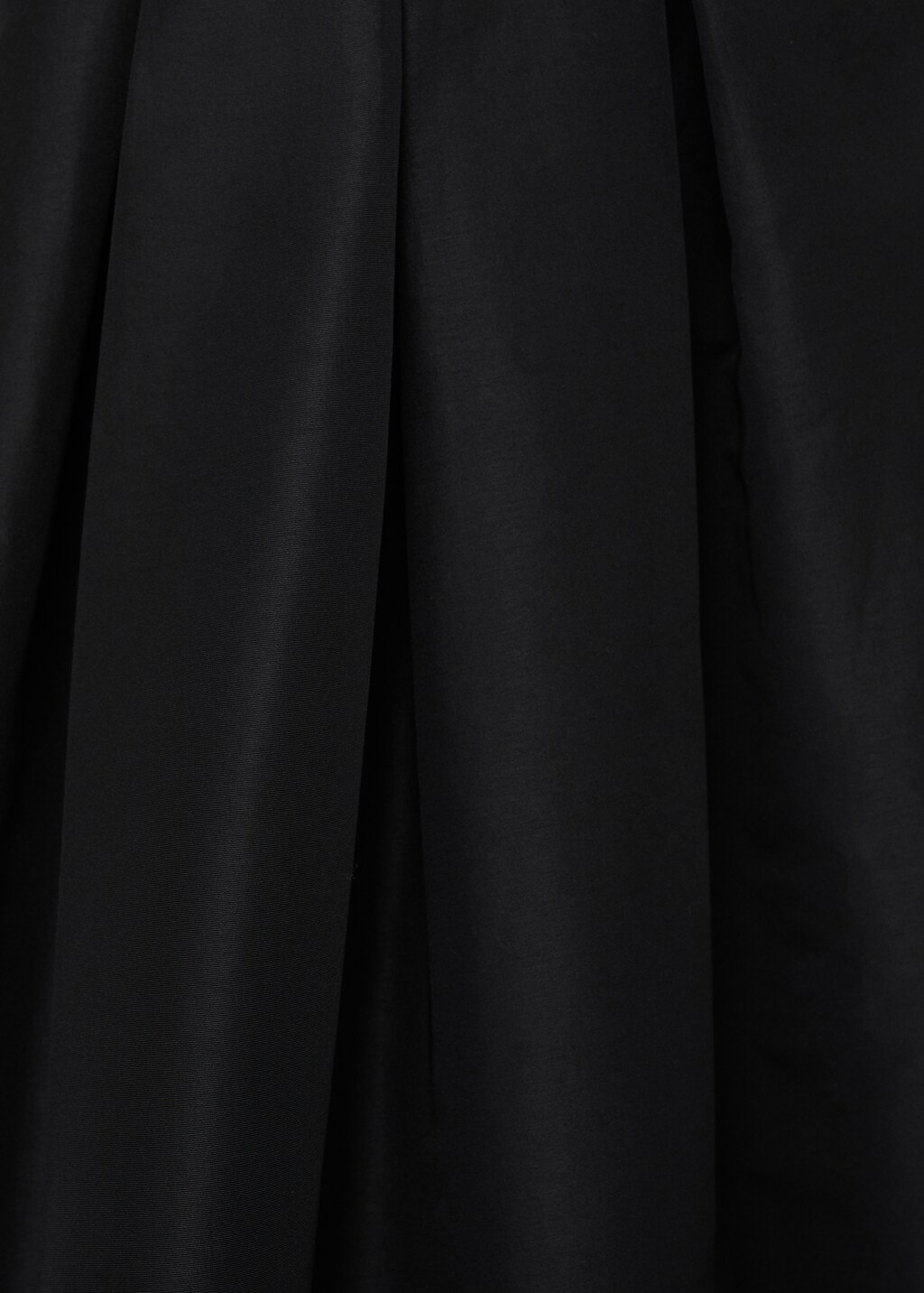 Flared skirt with pleated detail - Black
