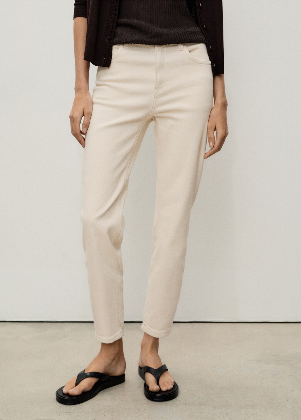 Newmom comfort high-rise jeans - Black denim