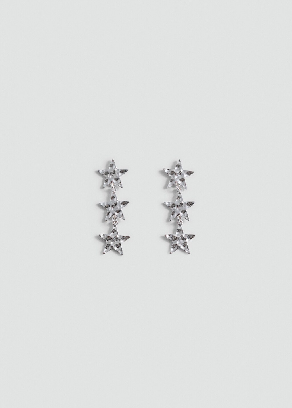 Long star earrings - Gold