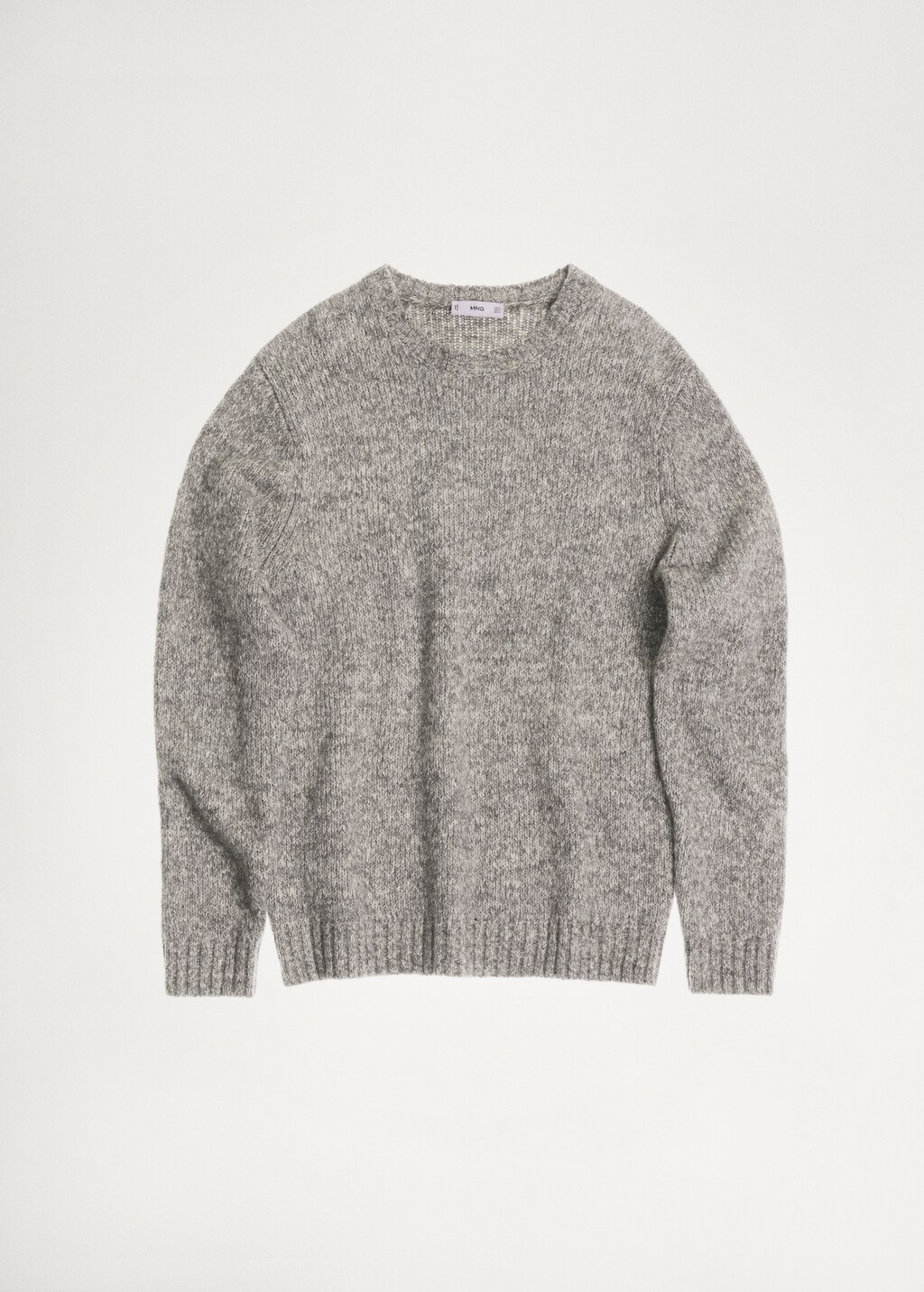 Fleece and cotton sweater - Light Heather Grey