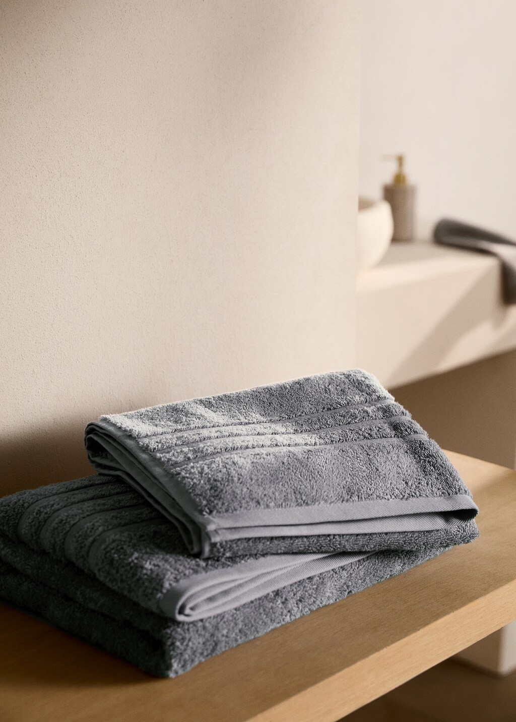 Terry cotton towel - Beige