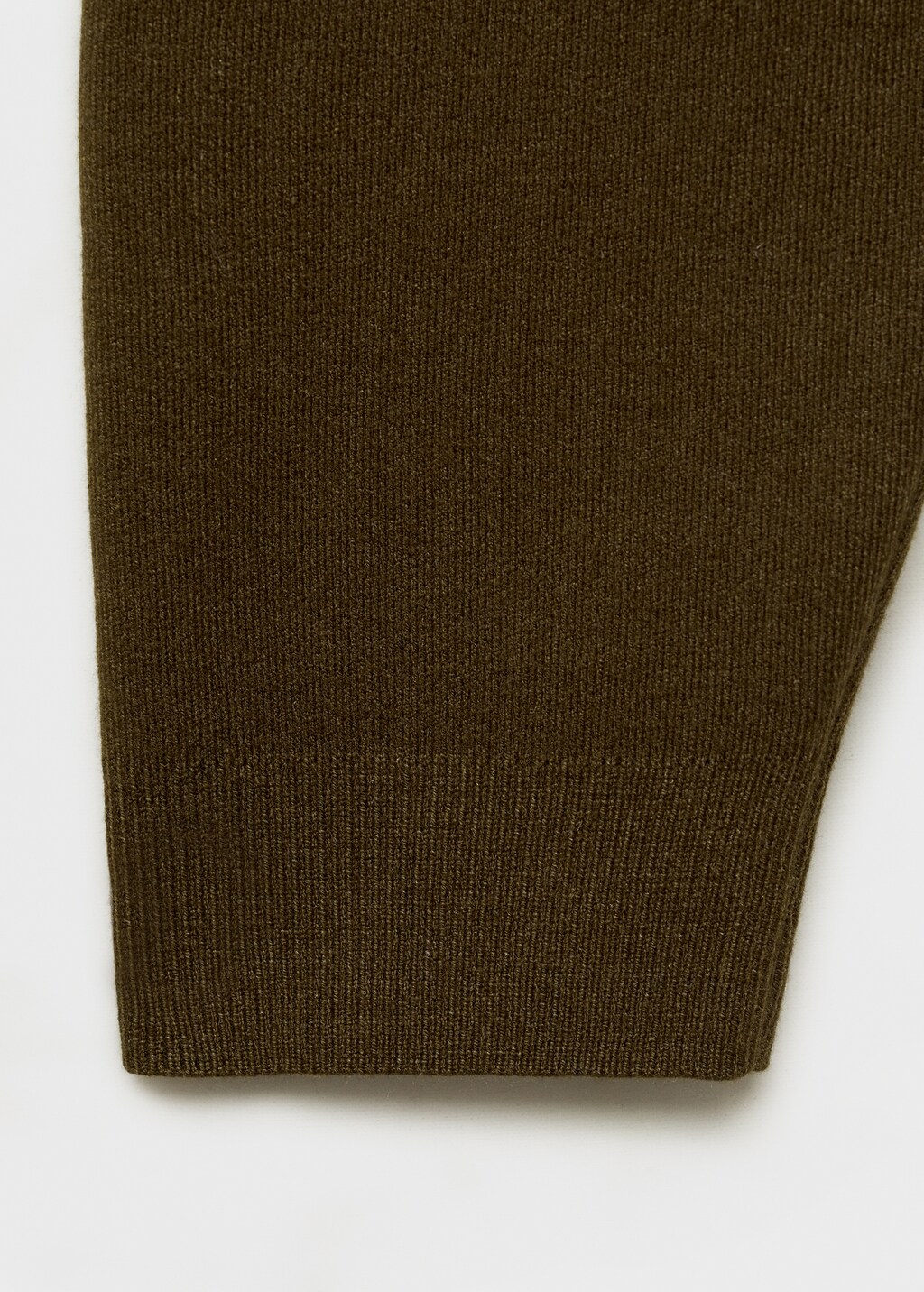 Perkins-neck sweater with zip - Ecru
