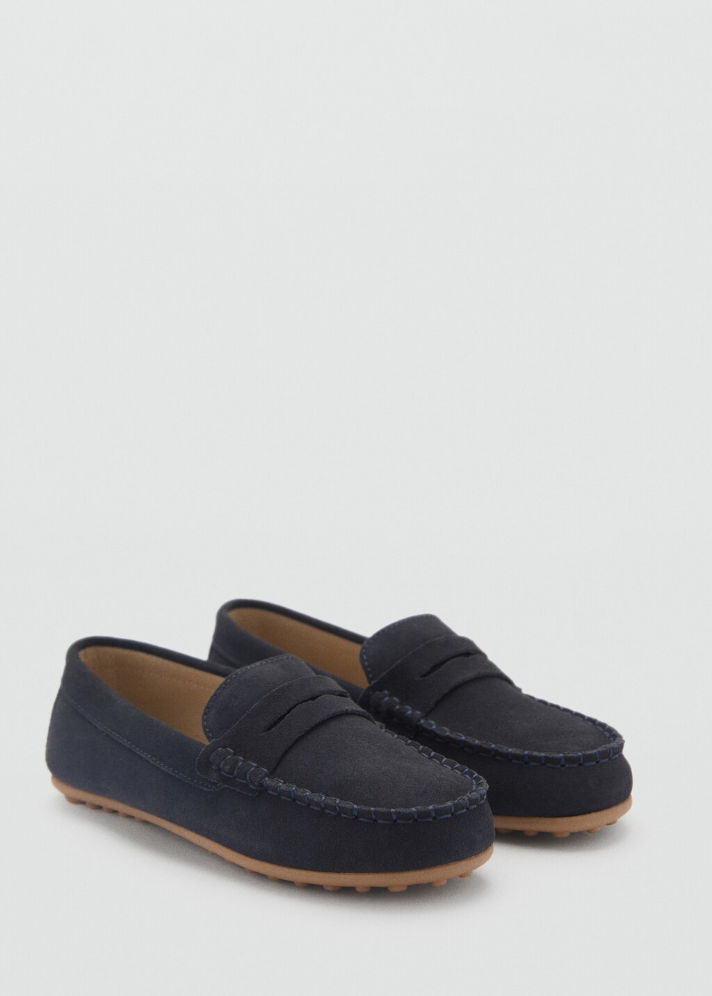 Suede leather loafers - Blue