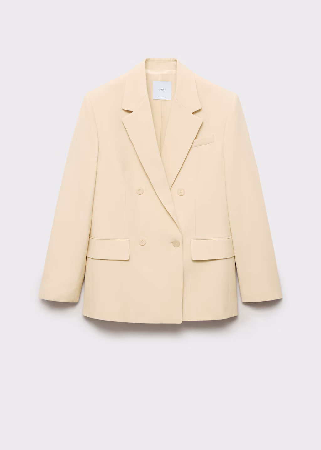 Double-breasted suit jacket - Vanilla