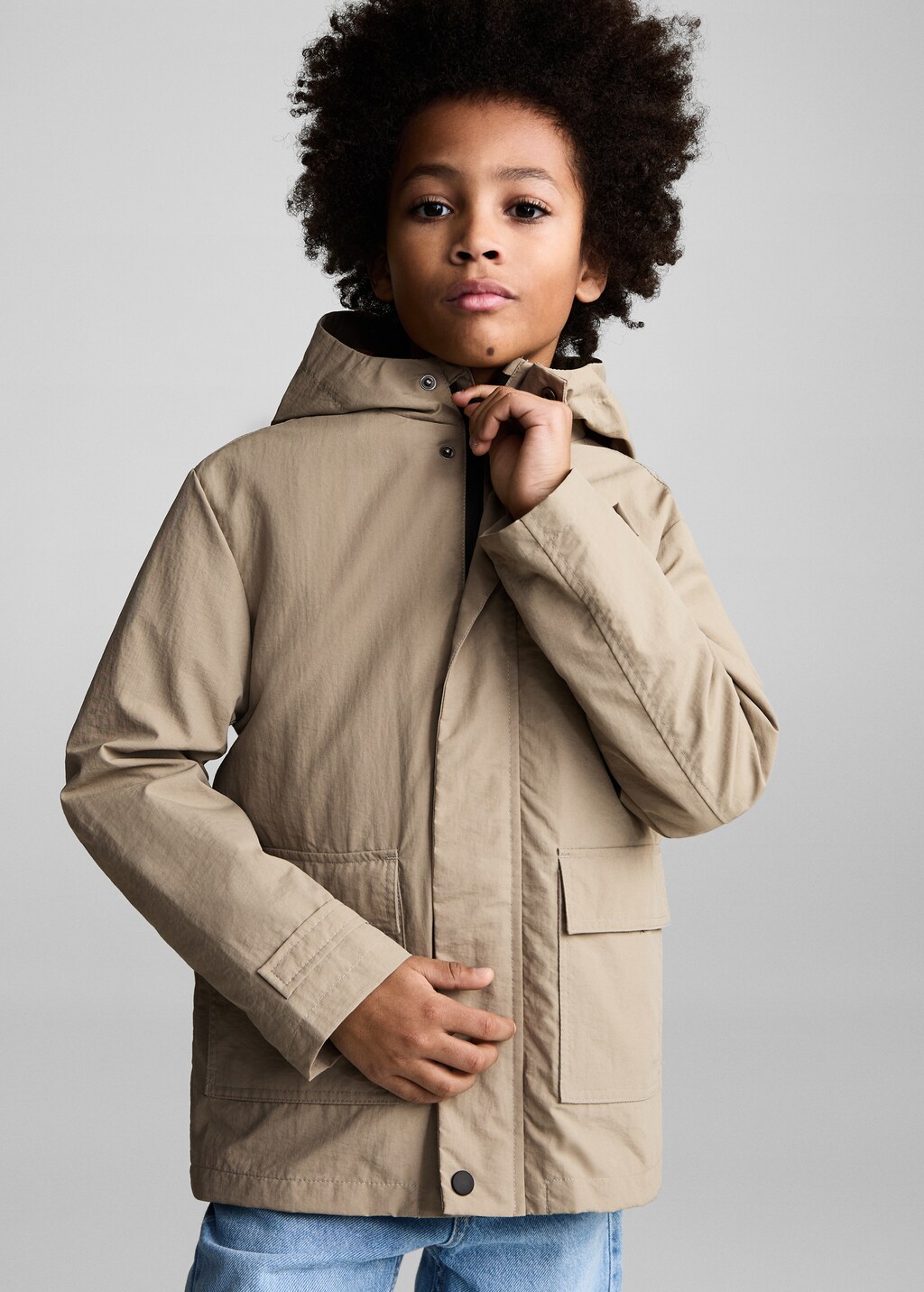 Hooded parka - Sand